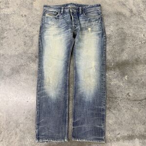 Diesel Mens Jeans 34x30 Blue Safado 008LD Regular Slim Straight Denim Light Wash